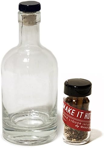 Untold Goods Spirits Infusion Kit - Quickly Add Flavor to Gin Rum Whiskey (Make It Hot!, 1 Vial + 1 Bottle)