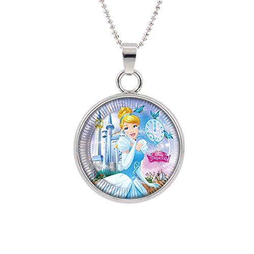 Cinderella Disney Pendant Necklace TV Comics Movies Cartoons Superhero Logo Theme Premium Quality Detailed Cosplay Jewelry Gift Series