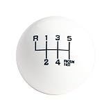 DEWHEL White/Black Fing Fast Shift Knob for 6 Speed