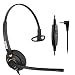 Telephone Headset with Noise Cancelling Microphone, 2.5mm Phone Headset for Cordless Phones Panasonic AT&T Vtech RCA Uniden Cisco SPA Grandstream Polycom Clarity XLC3.4 Office IP (A800CP)