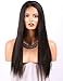 Chantiche Best Yaki Straight 360 Lace Frontal Wig Pre Plucked Brazilian Remy Full Lace Human Hair Wigs for Black Women 150 Density 18inch (Natural Color #NC)