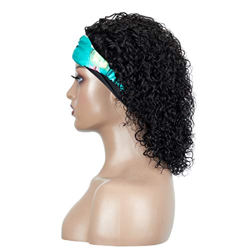 Laivay-Headband-Wigs-for-Women-Kinky-Curly-Human-Hair-Wigs-Natural-Black-Color-180-Density-14-Inch-120g