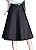 Vocni Women A line Flared Wool Blend Winter Midi Knee Skirt