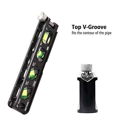 Torpedo Level, Conduit Level with 4 Vials, VGroove and
