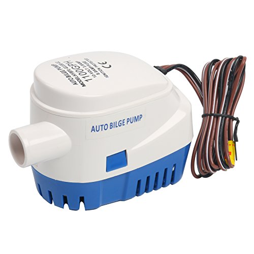 Amarine-made 12V Automatic Submersible 1100GPH Boat Bilge Water Pump Auto with Float Switch-new (Current 3.8A)