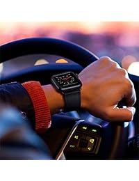 KYISGOS Correa de repuesto compatible con iWatch 38mm, 40mm, 42mm, 44mm, correa de repuesto de cuero genuino compatible con Apple Watch Series 4 Series 3 Series 2 Series 38mm, 40mm, 42mm, 44mm