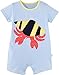 Fiream Baby Boys Summer Cotton Short Sleeve Cartoon Romper