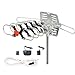 PremWing Outdoor HDTV Antenna 150 Miles Range for Digital TV, VHF/UHF/FM Radio with Remote Control