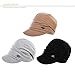 Ladies Newsboy Cabbie Cap Black Cloche Hat Painter Caps for Women Winter