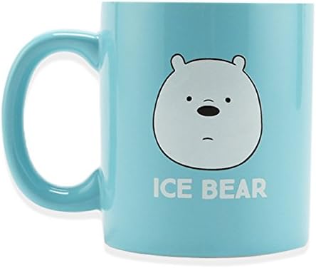 YBMBNC We Bare Bears Pottery Cup Ceramic Mugs (Ice Bear)
