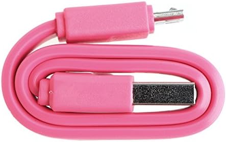 Wind Shop 20cm Candy Color Micro USB Data Sync Charger Cable Cord For Android Phones LG Hot Pink