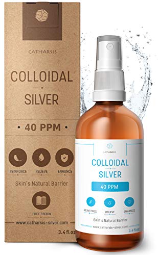 Highest Purity Colloidal Silver Spray 40 PPM 3.4oz ● Superior Concentration, Smaller Particles, Better Results ● Premium All Natural Antibacterial, Antifungal & Antivirus ● Catharsis ® Highest Purity Colloidal Silver Spray 40 PPM 3.4oz ● Superior Concentration, Smaller Particles, Better Results ● Premium All Natural Antibacterial, Antifungal & Antivirus ● Catharsis ®