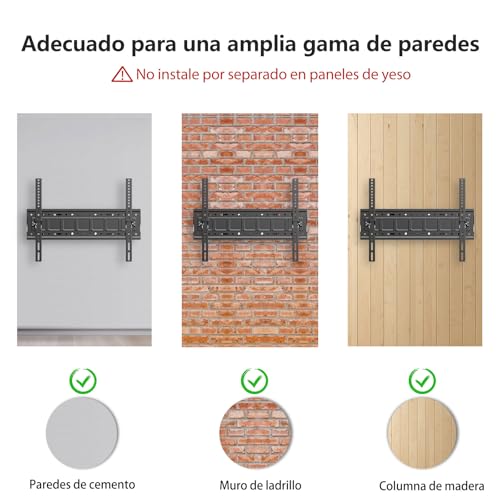 JXMTSPW Soporte para TV movible de 32-85" Pantalla de Inclinable y Giratorio,Base para Television Reforzado Movimiento Completo con articulado Doble Brazo,VESA MAX 600x400 mm Soporta hasta 60 kg