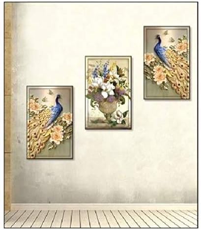 RONTENO Plastic 3D Room Decorative Peacock Couple Painting, 1pc (FD-HC002)