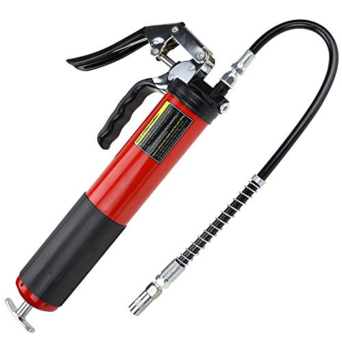 AcPulse 6000 PSI Heavy Duty Professional Quality Pistol Grip Style Grease Gun with 18" Flex Hose - Thumbnail 7