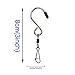 NICO SEE WONDER 10pcs Swivel S Hooks Clips, Hanging Wind Spinners for Chimes Crystal Twisters, Windsocks and Any Plants, Party Supply, 3 Inch