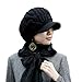 AWEIDS Women Girl Slouchy Knit Beanie Winter Newsboy Snow Hat