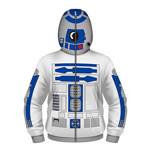 S.K.Y Rider Boys Full-Zip Up Hoodies Costume Cosplay 3D Jackets Pullover Sweatshirt (Colour-5, XS(4-6T))