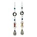 NOVICA Artisan Handcrafted Jade Earrings Silver Dangle | Turquoise Dangle Earrings Sterling Silver | Sterling Silver Beaded Earrings | Fine Sterling Silver Earrings | Multi Gem Earrings For Women