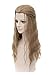 OYSRONG Men Long Curly Wavy Cosplay Heat Resistant Fibre Halloween Wig