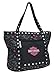 Harley-Davidson Bar & Shield Flowered Tote Bag, Black 7130519
