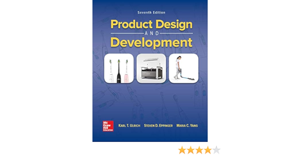  Loose Leaf For Product Design And Development 9781260134445 Ulrich Karl Epger Steven Yang Maria C Books
