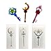 3 pcs/Set Magic Stick, Moon Sticks, Star Scepter, Pendant Clay Silicone Mold, Crafting, Resin Epoxy, Jewelry Earrings Making, DIY Mobile Phone Decoration Tools,Semi-Transparent