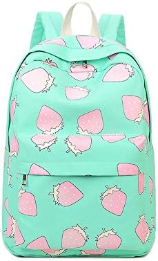 Canvas backpack / tide Japanese Korean version of junior high school students small fresh fresh simple school students high school student bag / female shoulder bag ( Color : Green )