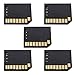 chenyang Micro SD TF to SD Card Kit Mini Adaptor for Extra Storage MacBook Air/Pro/Retina 5PCS