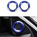 TopDall Audio Speaker Engine Auto Press Start Ignition AC Climate Knob Ring Sticker Compatible for Honda Civic