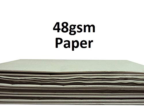 enKo Newsprint Paper for Packing Wrapping Moving Newspapers (200 Sheets, ±10 Pounds lbs, 33" x 21.5")