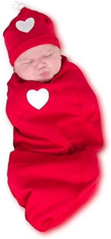 Cozy Cocoon - Baby Cocoon Swaddling - I Heart You - Red / 3-6 months