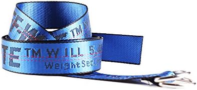 Ya Jin Women Embroidery Casual Long Canvas Belt with Double D-Ring Buckle