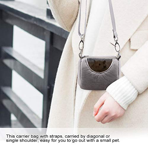 image for TOPINCN Pet Out Backpack Breathable Pet Small Animal Carrier Hamster T
