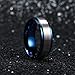 King Will Duo 8mm 10mm Black Brushed Blue Tungsten Carbide Wedding Band Ring Polish Finished Comfort Fit