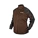 Black Stallion BSX BW9C/PS AngelFire Chocolate 9oz. Brushed Fire Resistant Cotton with Pigskin Grain Sleeves Welding Coat- Small