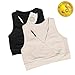 Kindred Bravely 2PACK French Terry Racerback Nursing Sleep Bra for Maternity/Breastfeeding (Medium, 2 Pack, Black/Beige)
