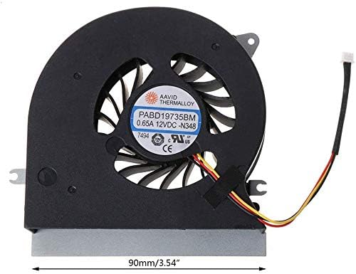 3CTOP Laptop CPU Cooling Cooler Fan for MSI GT72 GT72S GT72VR 6QD 6RD MS-1781 MS-17 PABD19735BM 3Pin 0.65A 12VDC