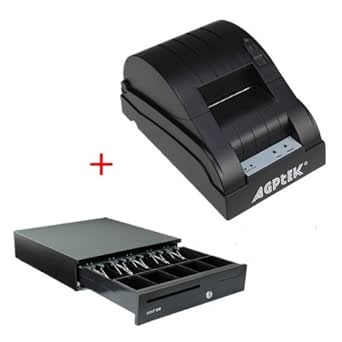 Amazon.com: High-speed 58mm POS Receipt Thermal Printer USB Black and Heavy-duty Cash Drawer 