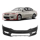 MBI AUTO - Primered, Front Bumper Cover Fascia for 2013 2014 2015 Honda Accord Sedan 13 14 15, HO1000288