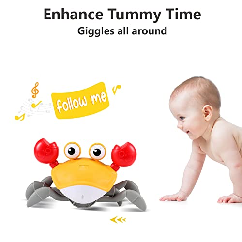 Crawling Crab Baby Toy Gifts Tummy Time Toys Walking Dancing Cute