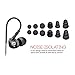 MEE audio Sport-Fi M6 Noise Isolating In-Ear Headphones with Memory Wire (Black)