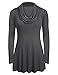 Meaneor Women's Soft Cowl Neck Long Sleeve A-Line Causal Tunic Top