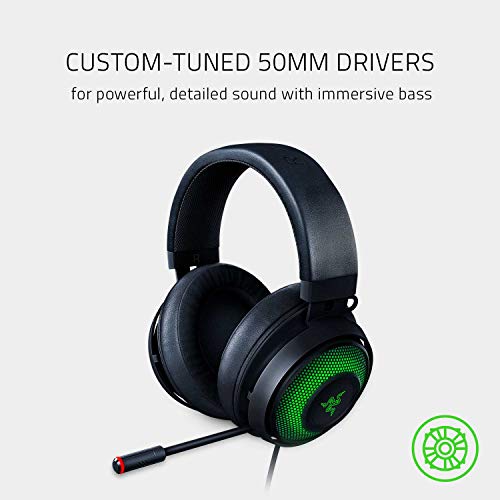 Razer Kraken Ultimate  USB Gaming Headset (Gaming Headphones for PC, PS4 and Switch Dock with Surround Sound, ANC Microphone and RGB Chroma)