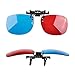 Solarson 3D Clip-on Glasses Red Blue 3D Glasses for All 3D Movies Games TV Light Simple Designthumb 3