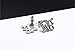 P.phoebus 18K Gold Vintage White Swarovski Crystal Studs Earrings Rhinestones Dangle Charms Hoops For Women Girls