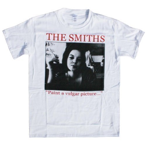 Alternative London Men's The Smiths T-Shirt: Paint A Vulgar Picture Medium White