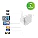 USB Charger ,YKSH 7-Port USB Charging Station Hub, Multi Port Desktop Rapid Charger (White)