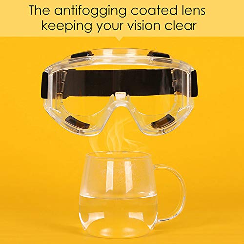 LUFF Protective Safety Glasses, Industrial Goggles Anti-Fog Scratch Resistance Anti-Chemical Splash Goggles Safety Goggles - Thumbnail 7