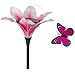 Headwind Consumer Products 830-1403 Solar Fluttering Butterfly with Flower